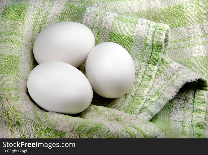 Three Eggs in a Dish Towel