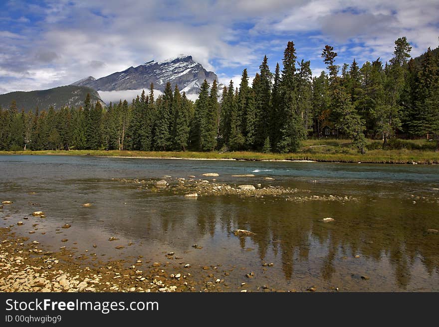 Picturesque mountain reserve in northern Canada. Picturesque mountain reserve in northern Canada