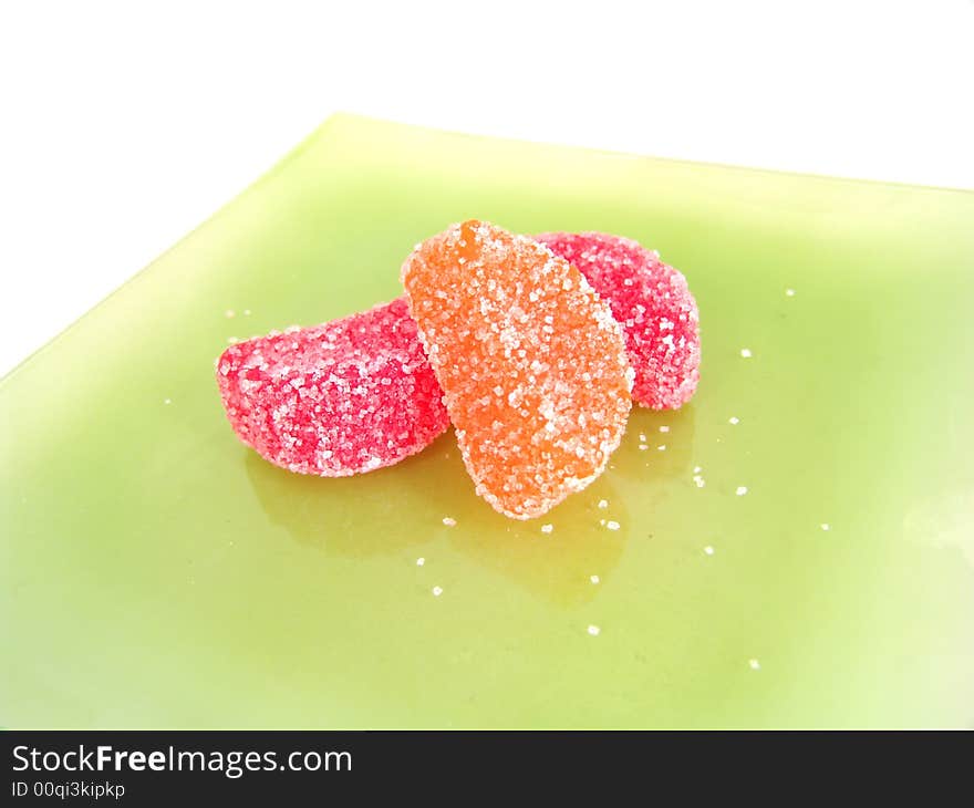 Candy fruit slices