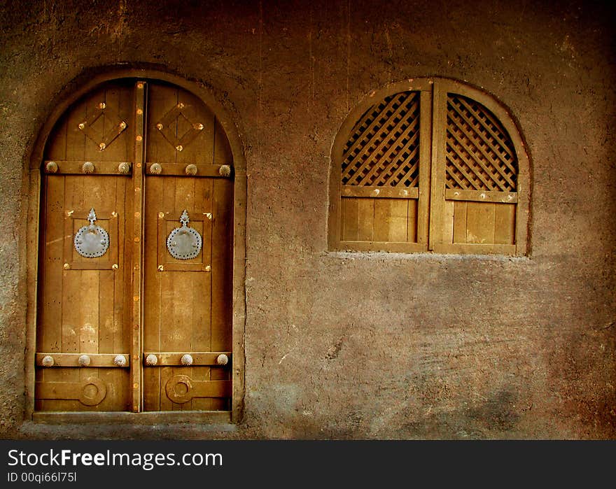 Picture of an abandaned home in a village called bam. Picture of an abandaned home in a village called bam