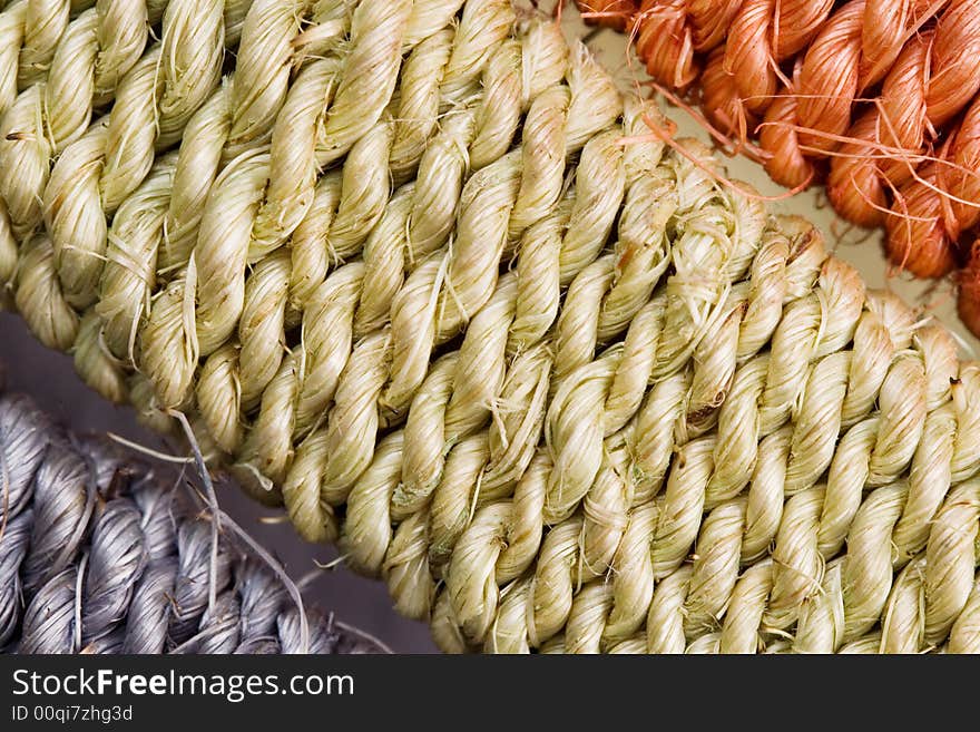 Close-up of a colored basket