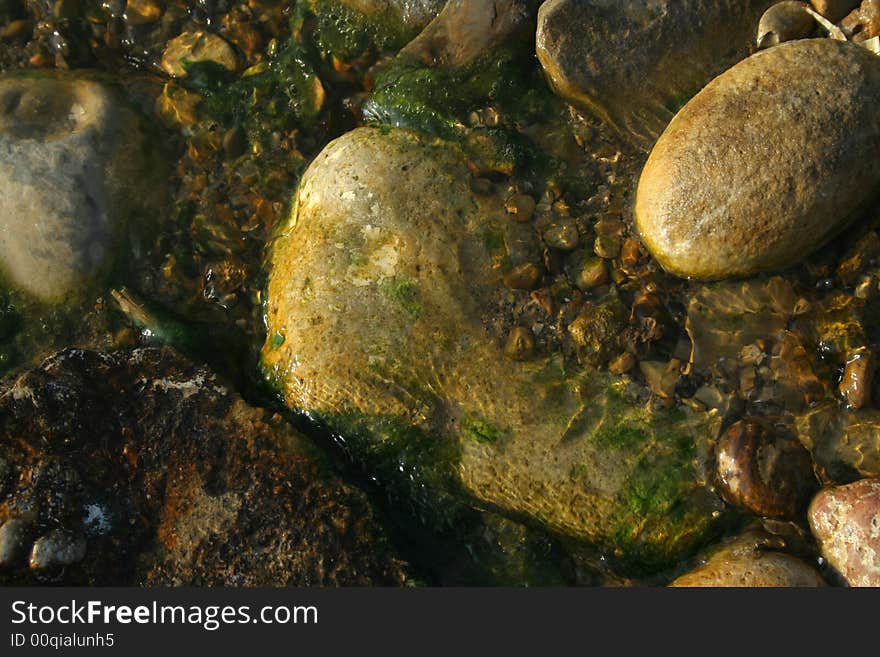 Stone on the coast of the Dead Sea. Stone on the coast of the Dead Sea