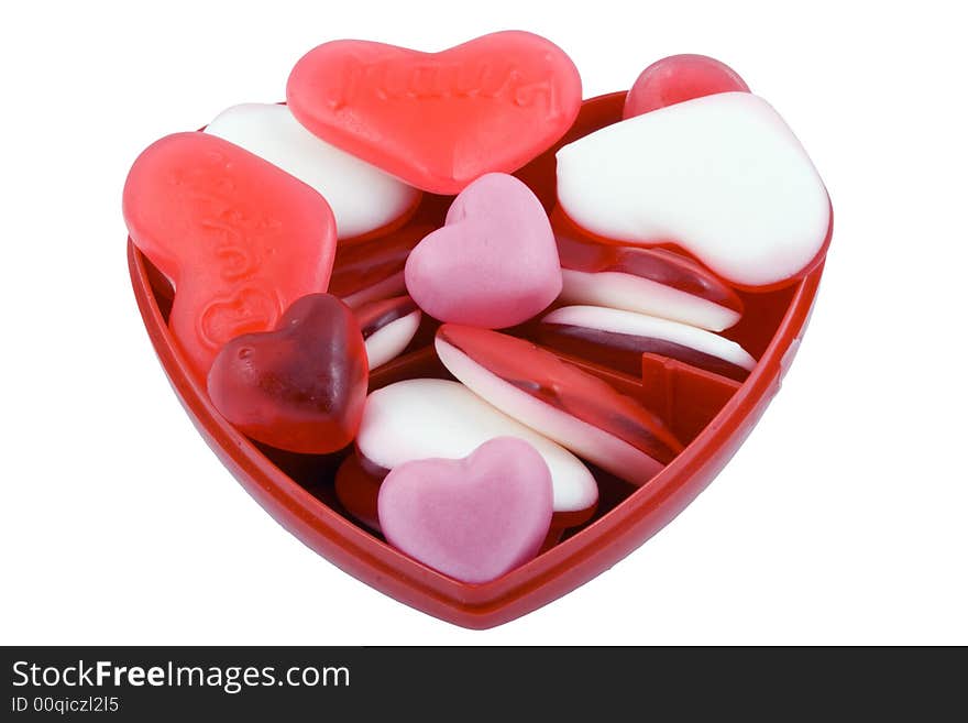 Valentine sweets - seasonal food - sweet - close up. Valentine sweets - seasonal food - sweet - close up