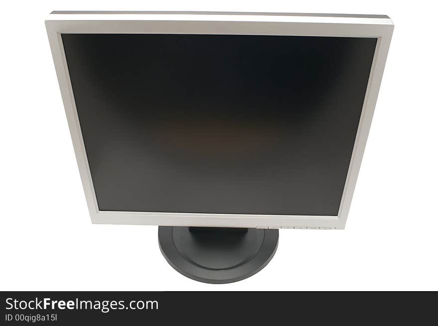 Lcd Monitor On White