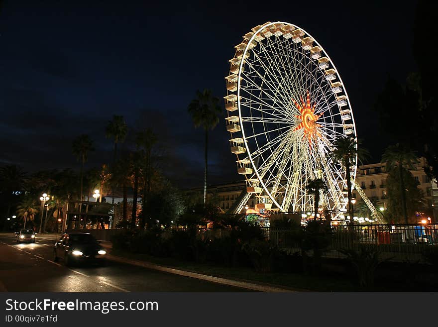 Ferris Wheel In The City Of Nice