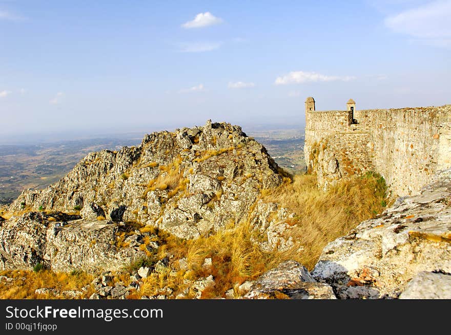 Portugal, area of Alentejo, Marvao: castle