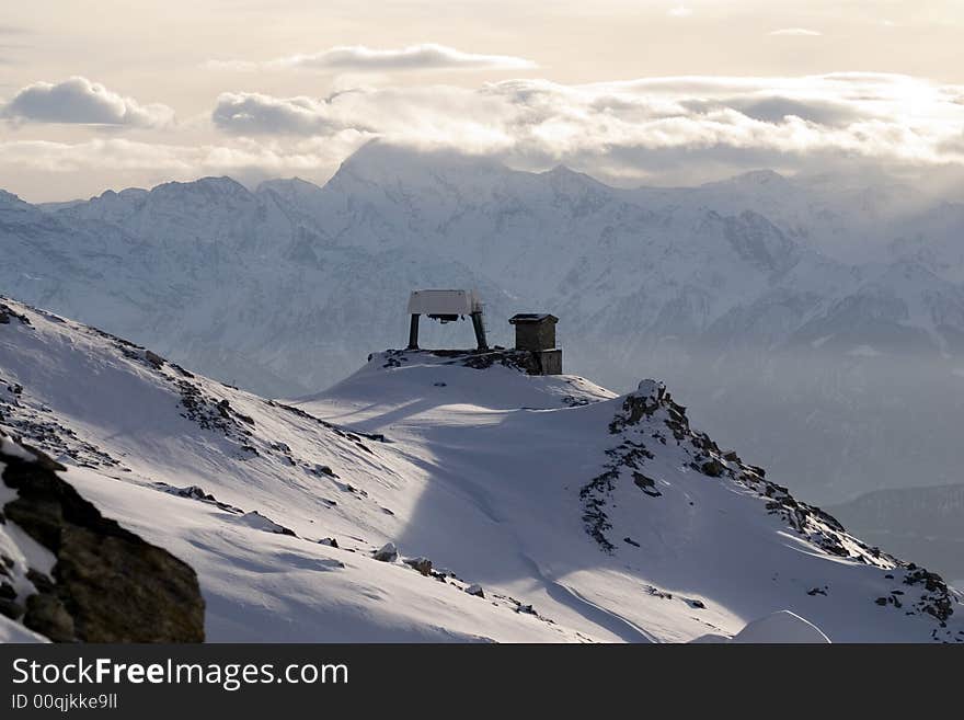 Alps panorama and mountains home