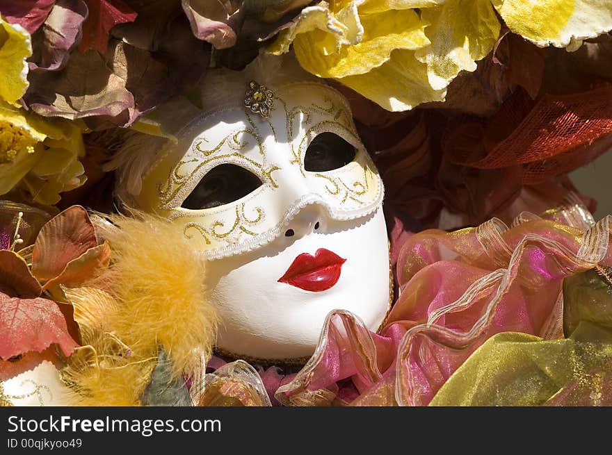 Venetian mask in Venice, Italy, Europe