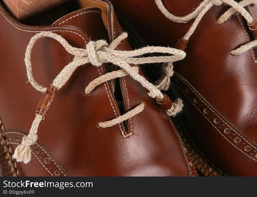 Beautiful brown handmade shoes from italy. Beautiful brown handmade shoes from italy