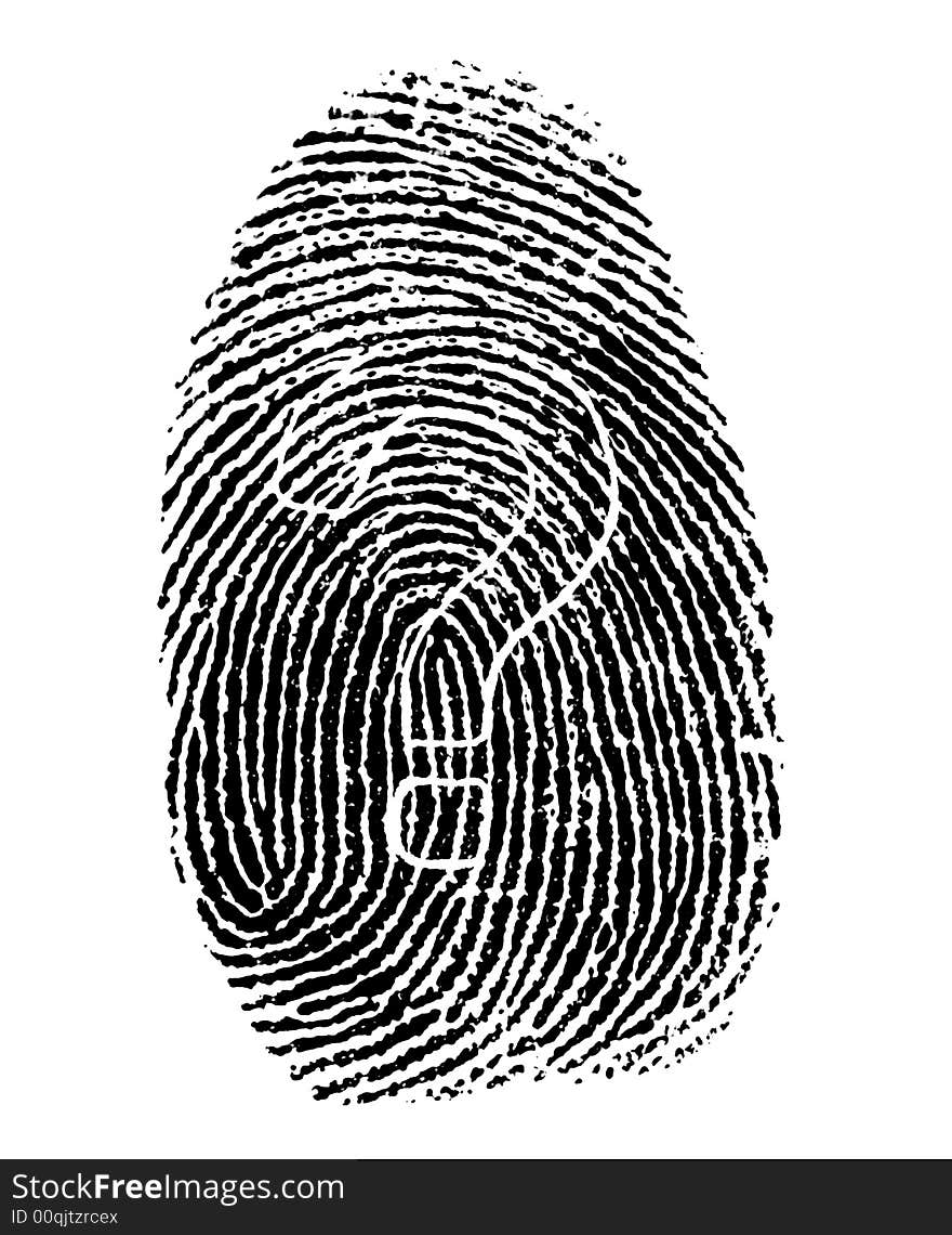 Fingerprint with a question mark