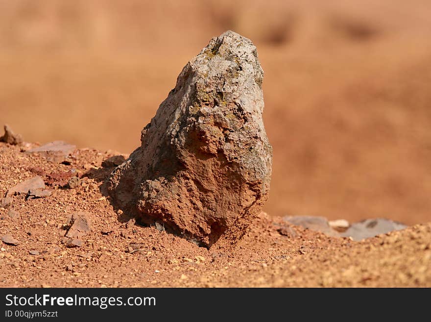 Red and grey color stone. Red and grey color stone