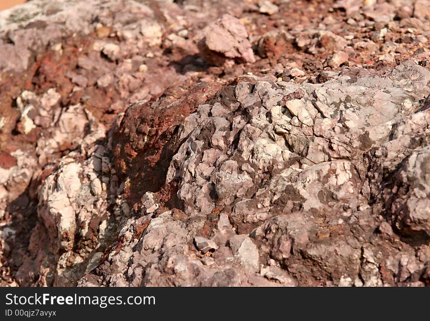 Red and brown stone details - background. Red and brown stone details - background