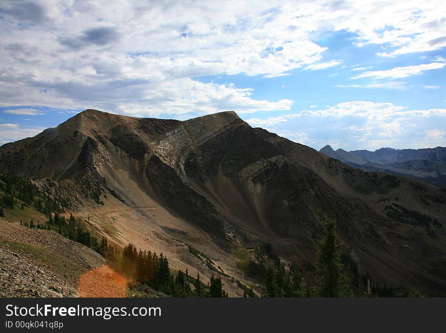 Wasatch mountains looking into the Provo Valley. Wasatch mountains looking into the Provo Valley