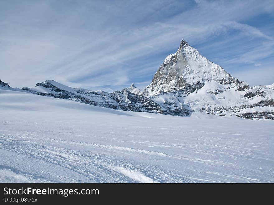 Winter Landscape In Switzerland