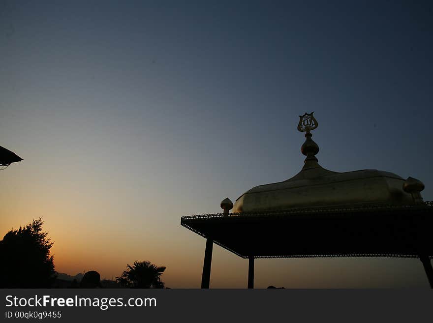 Picture of a sunhut in turkey