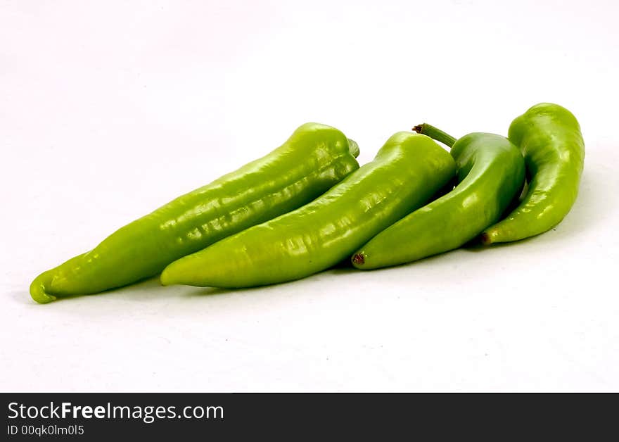 Pepper isolated on white background.