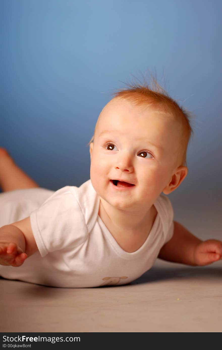 A smiling little boy