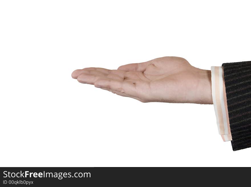 Human Hand. Isolated on white background