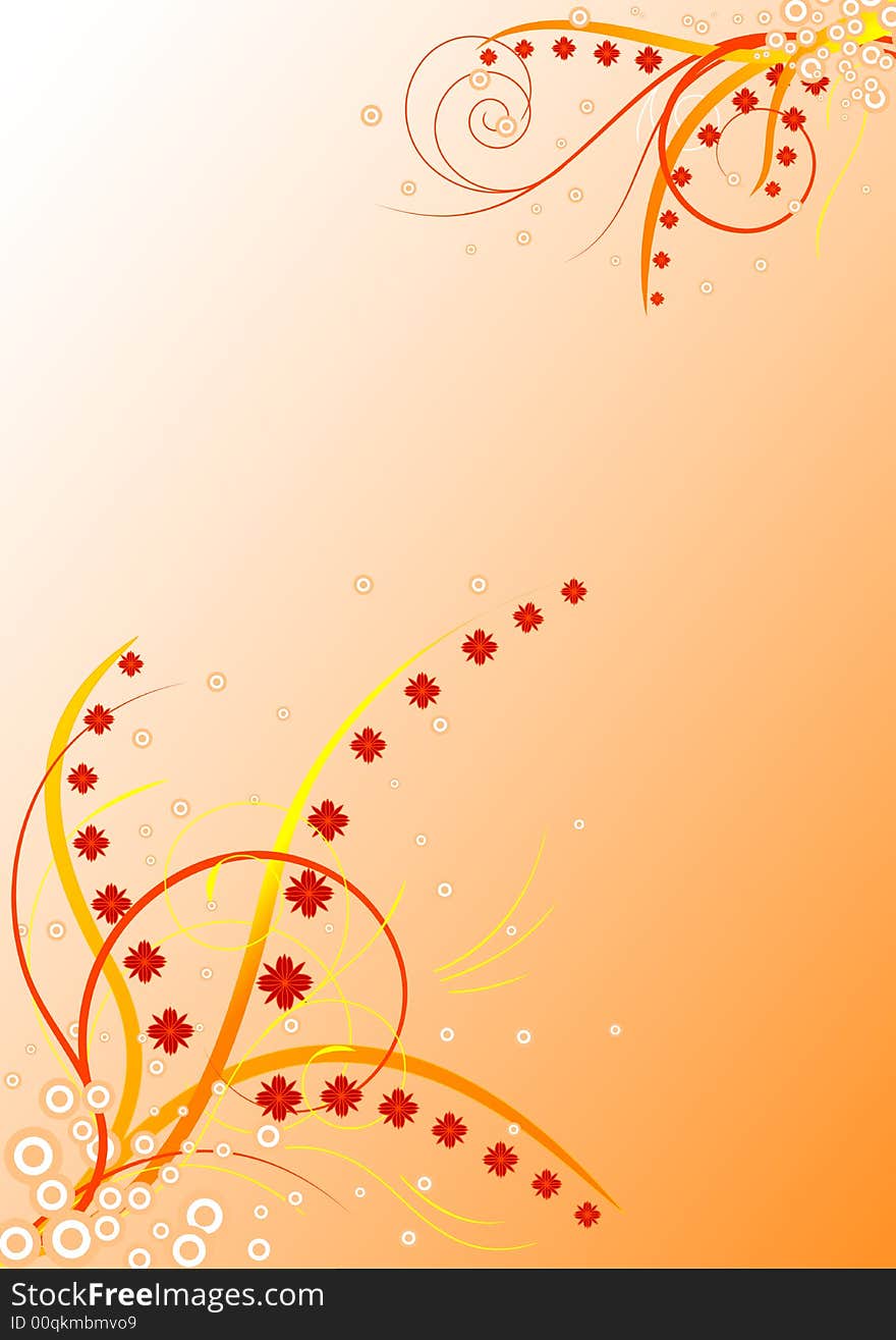 Abstract floral background. Vector illustration.