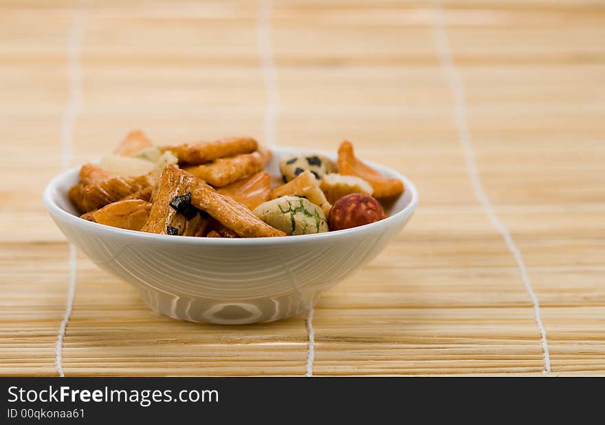 Japanese rice crackers