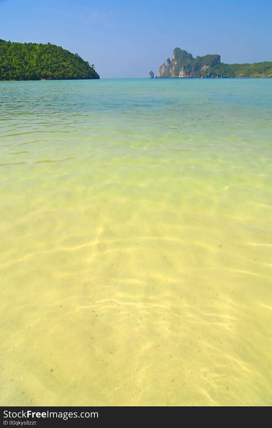 Islands at the Indian ocean