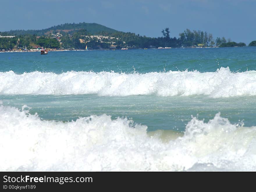 Islands at the Indian ocean