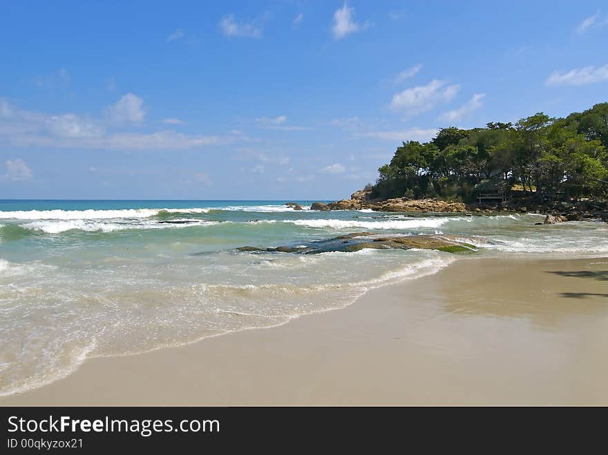 Islands at the Indian ocean