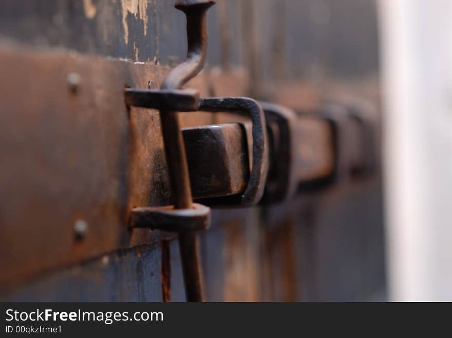 Hong cun is located in the south of Anhui, china, this is an lock which is used in the old time. Hong cun is located in the south of Anhui, china, this is an lock which is used in the old time.