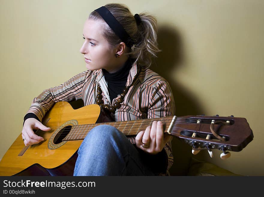 Girl with guitar