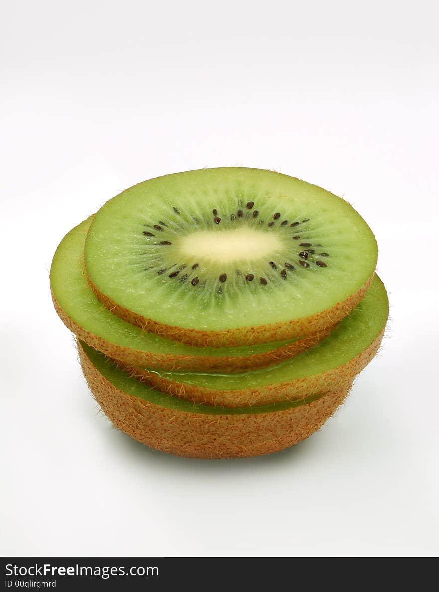 Fresh sliced kiwi