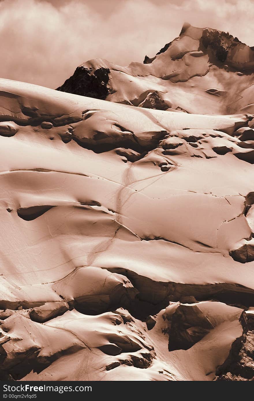 Climbers Descend - Chamonix, France