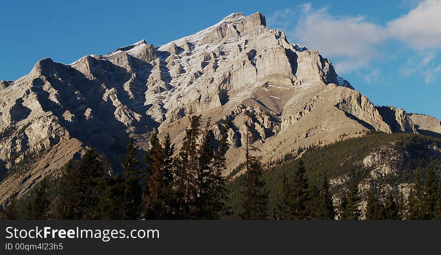 Mountain Seen from Banff High Street