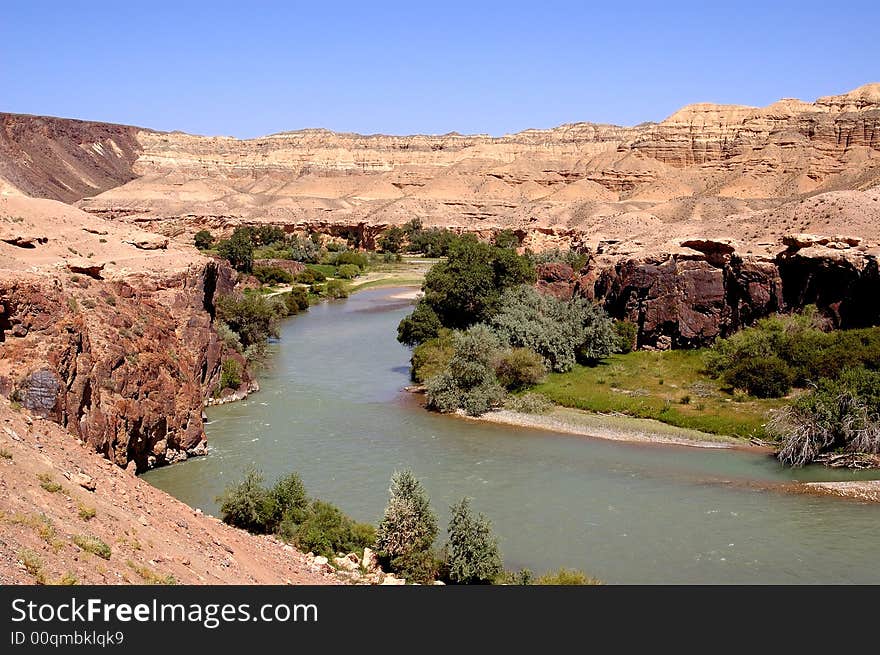 CANYON AND RIVER