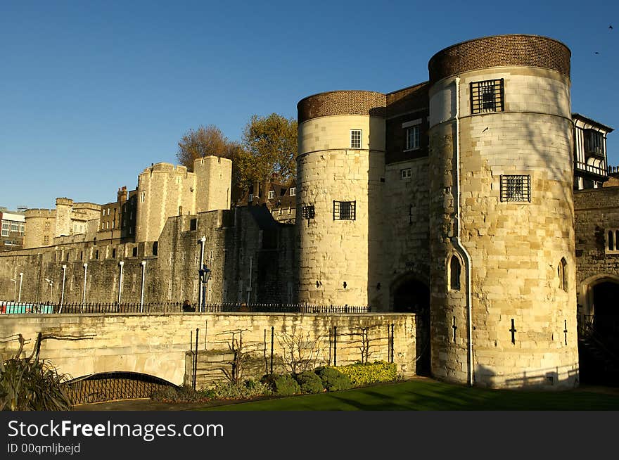 The ancient lock in London Tower. The ancient lock in London Tower