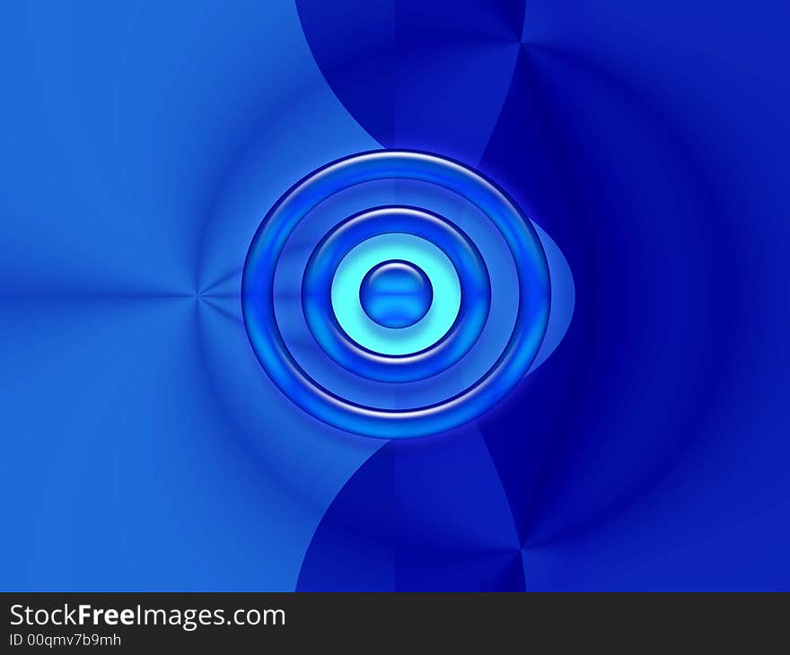 Blue background with a circle