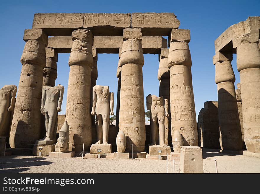 A photo of Karnak temple in luxor, Egypt. A photo of Karnak temple in luxor, Egypt