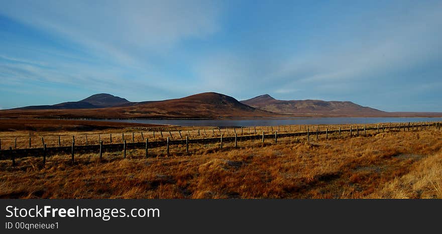 View of Caithness Moor,Scotland,Uk.