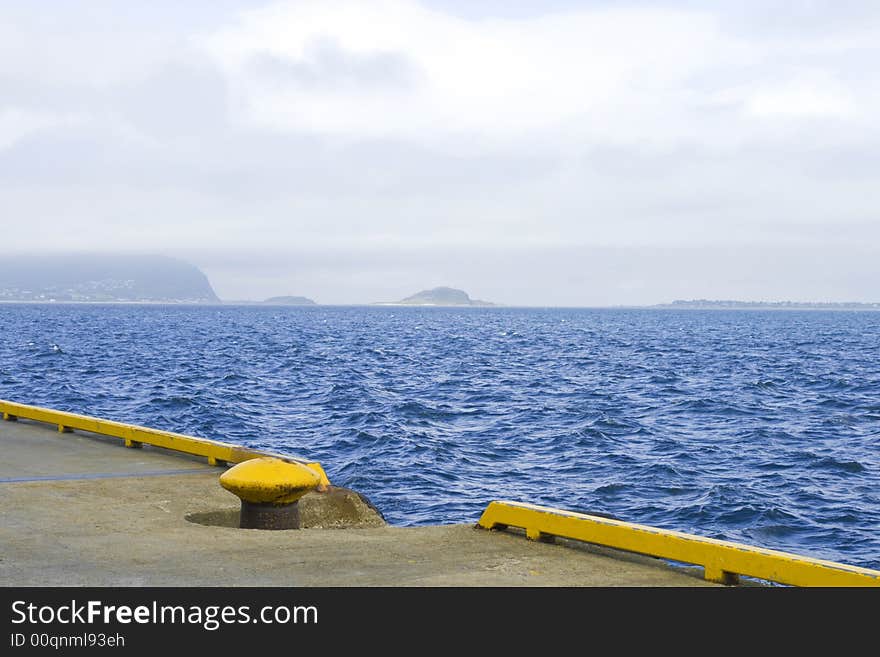 Mooring at Atlantic ocean