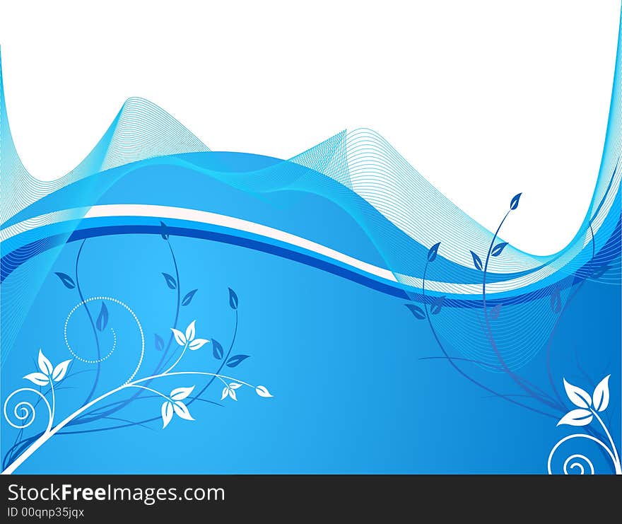 Abstract floral artistic  background vector