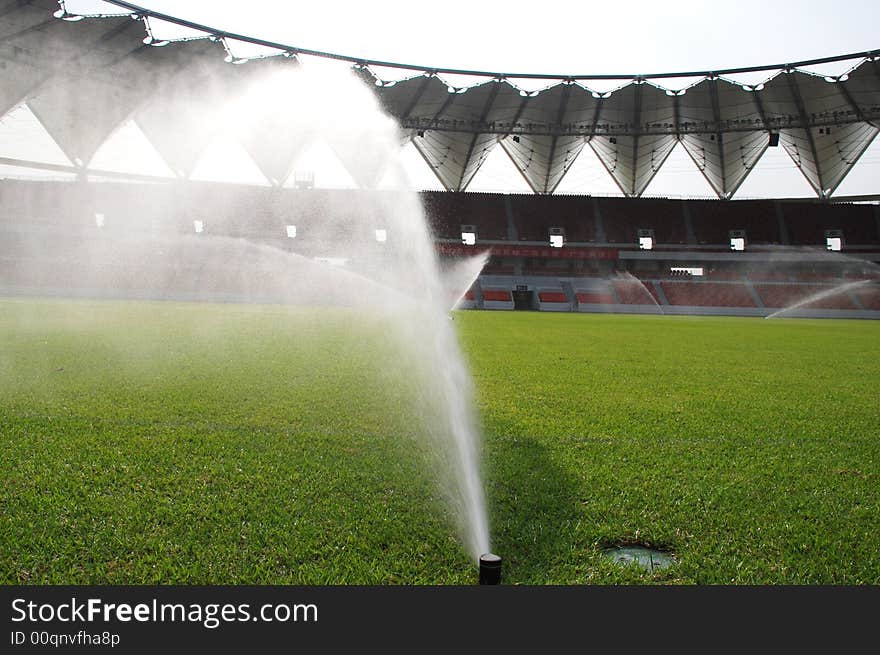 Irrigating meadows