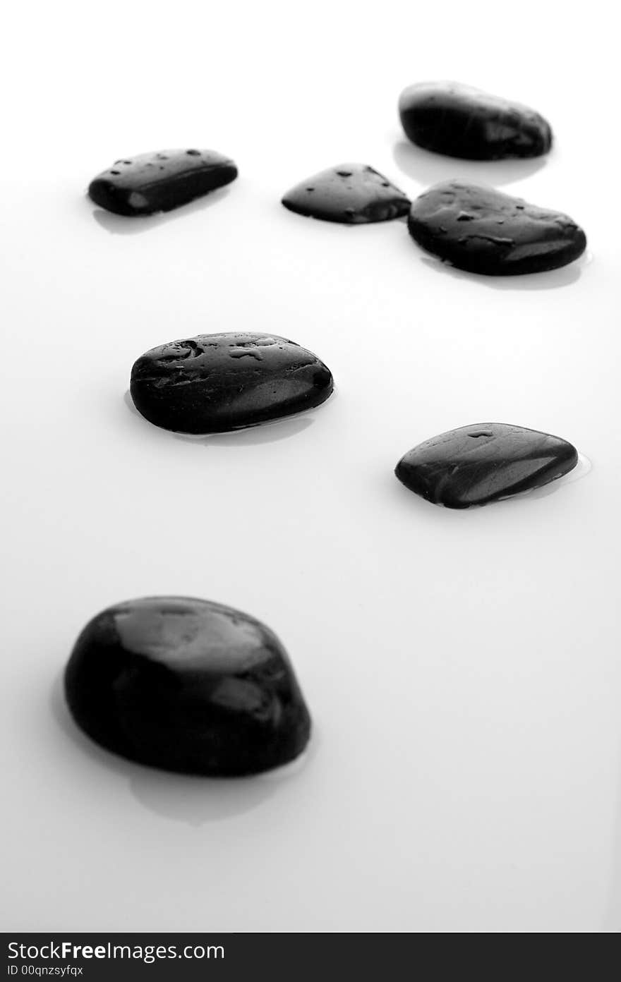 A shot of river stones. A shot of river stones