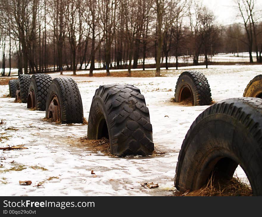 Tire halves