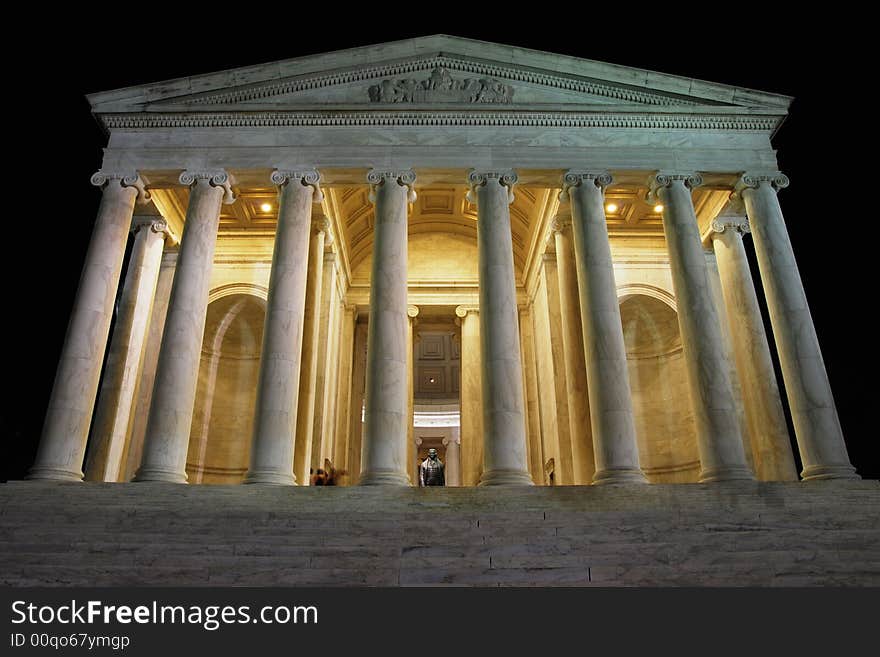 Jefferson memorial at night 02