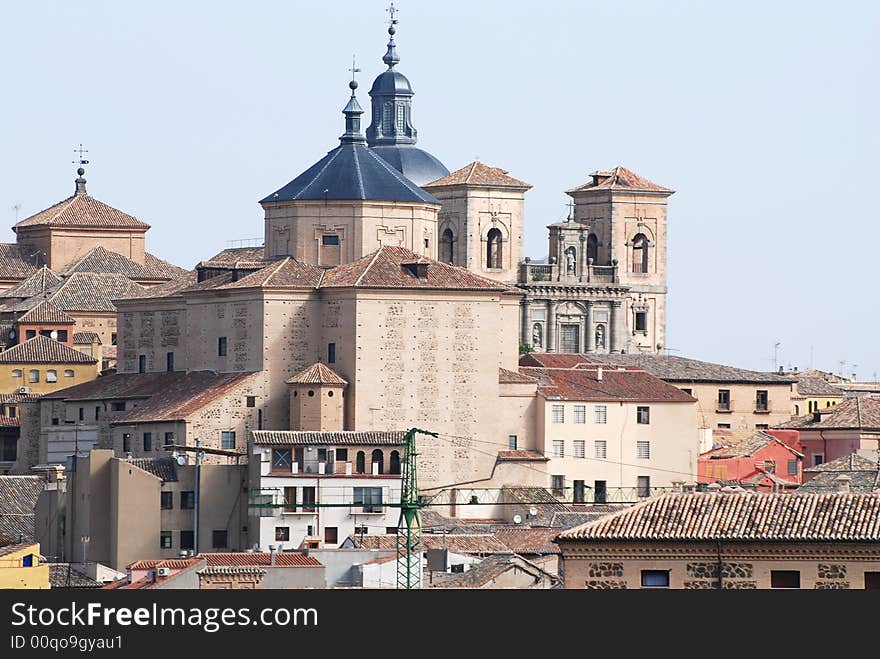 The view of castle in Toledo. The view of castle in Toledo