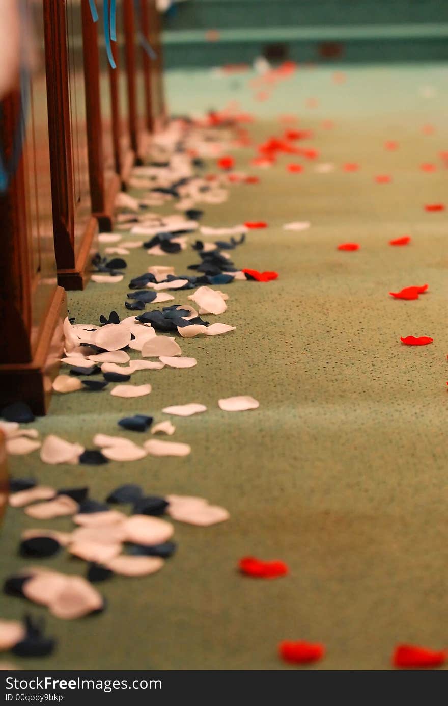 Flower Pedaled Aisle.