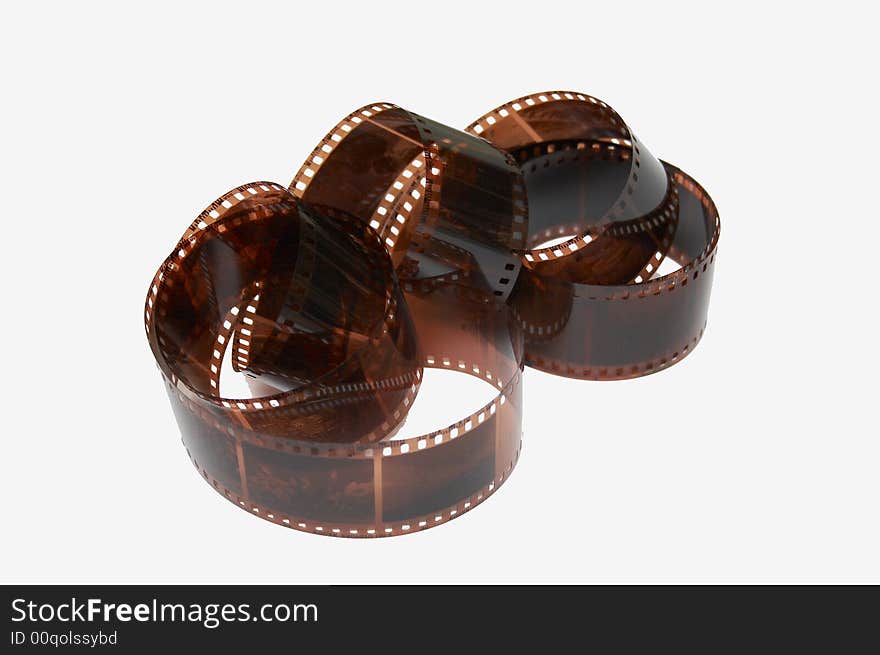 35mm film for 35mm camera isolated on the white ground