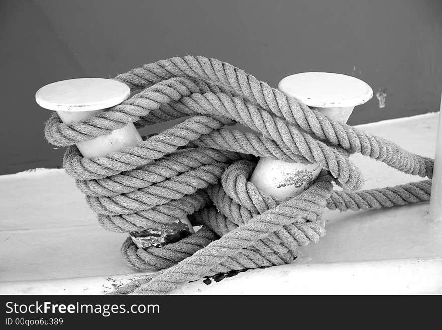 Tied up rope