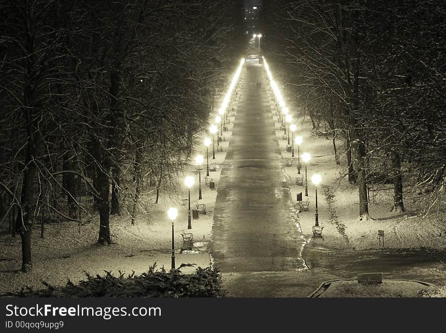 Path in park