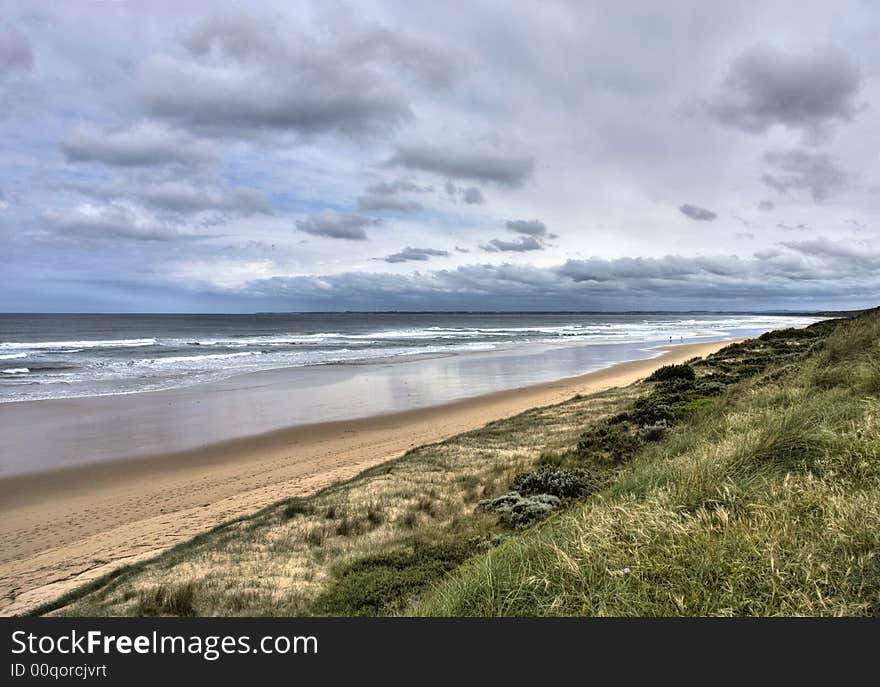 Walkerville Beach HDR on a cloudy day. Walkerville Beach HDR on a cloudy day