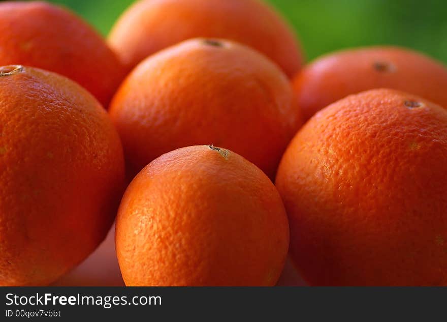 Macro shot of Oranges.